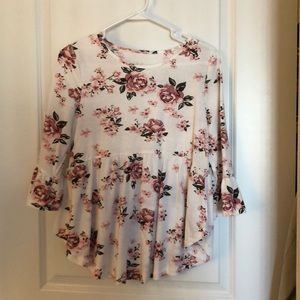 Peplum Top- Floral